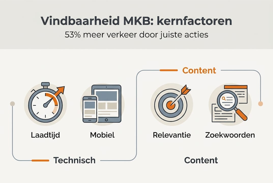 SEO-factoren voor het mkb in één oogopslag: een handig infographic overzicht