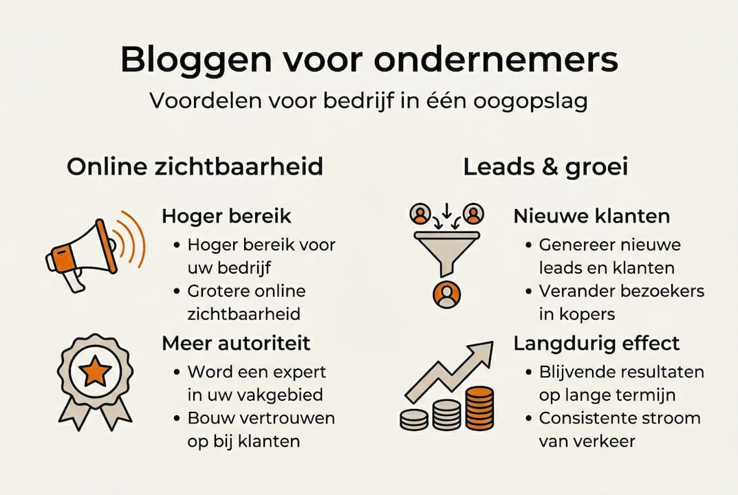 Infographic: Waarom een professionele blog onmisbaar is voor ondernemers