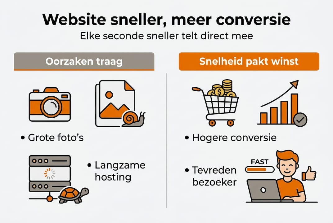 Infographic: een snellere laadtijd zorgt voor meer conversie