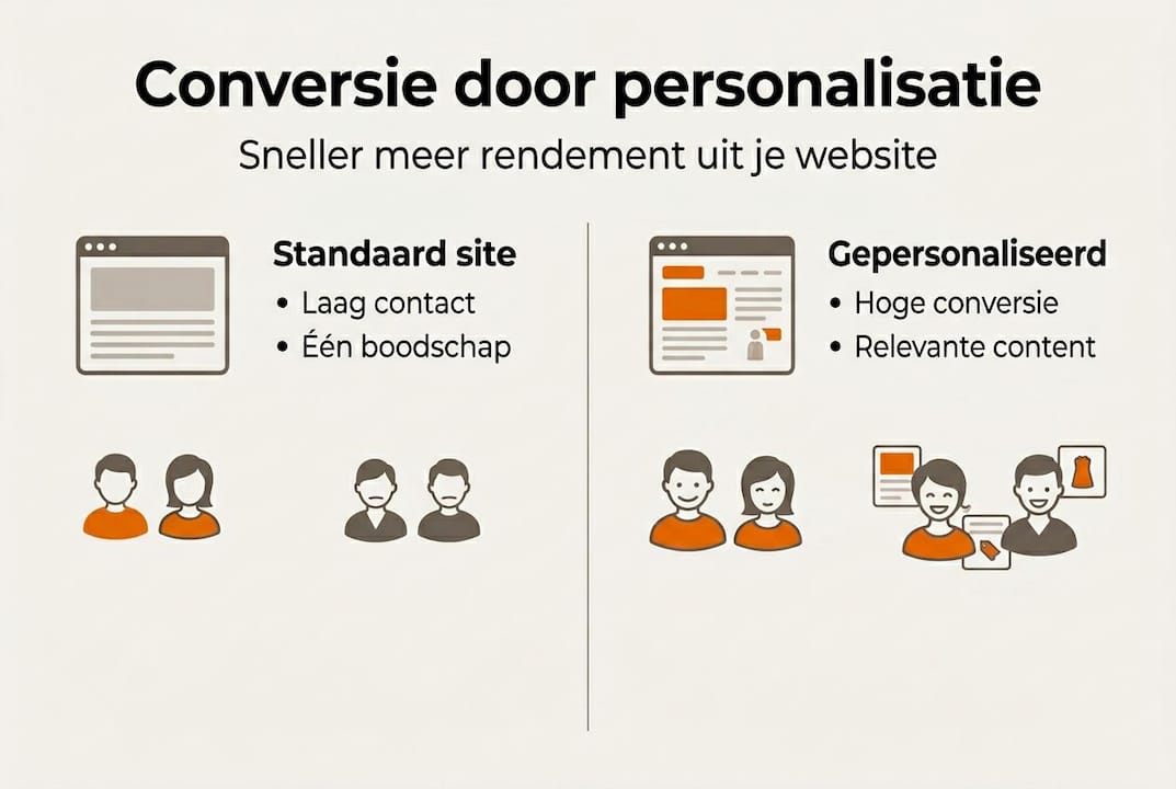Infographic: standaard website versus maatwerk website