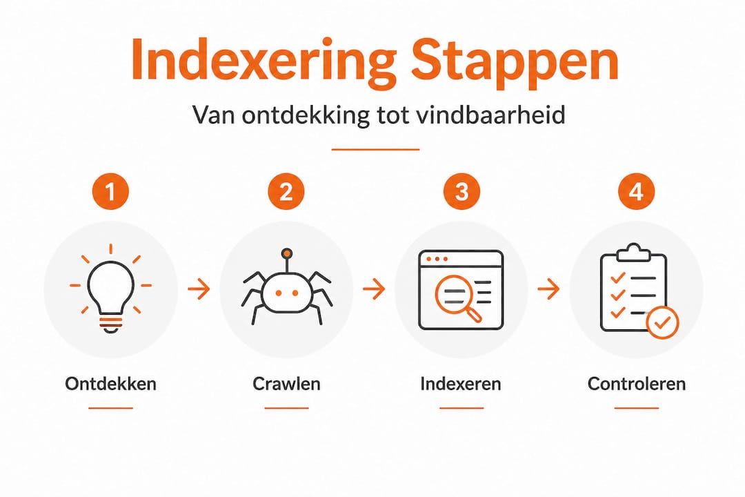 Infographic: de vier stappen waarmee Google je website indexeert