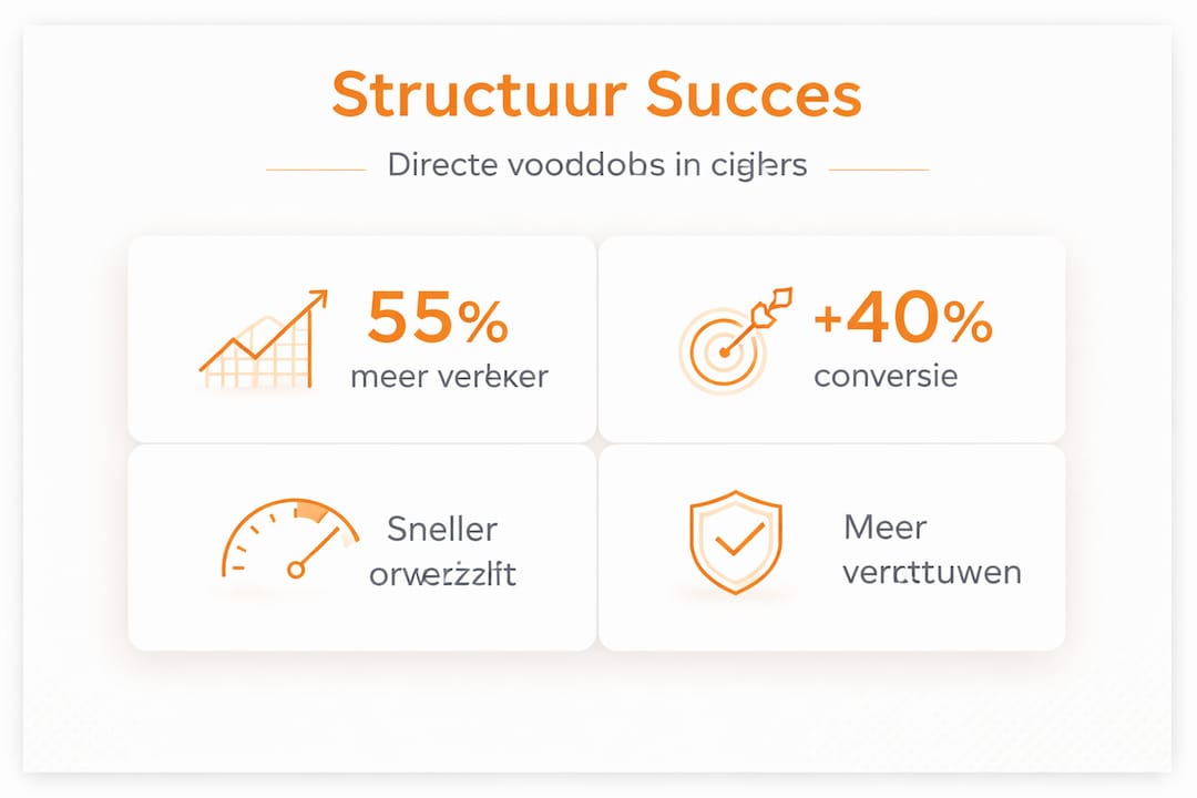 Infographic: de voordelen van een slimme webstructuur helder in cijfers