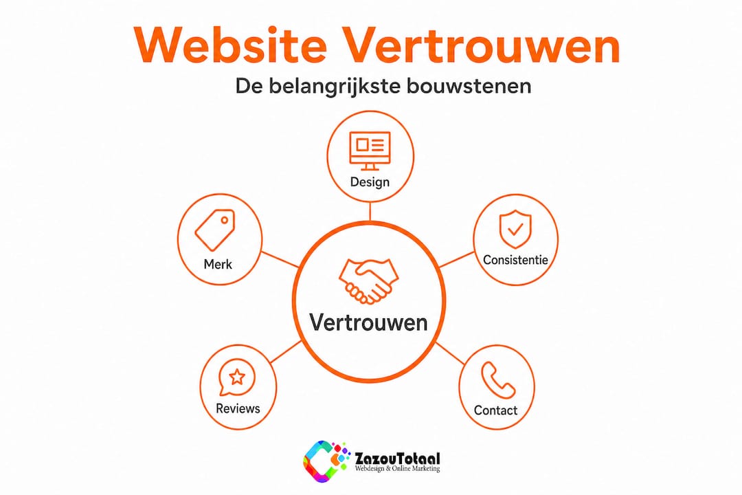 Infographic: bouwstenen voor een betrouwbare website