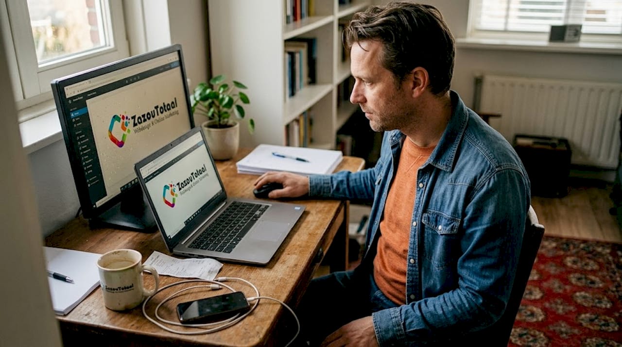 Met de websitebuilder zet je zonder moeite zelf een website in elkaar.