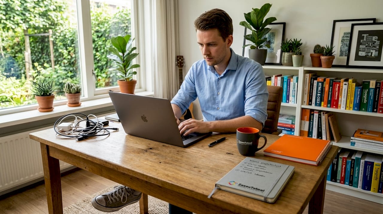 Webdesigner geeft eigen portfolio een frisse update