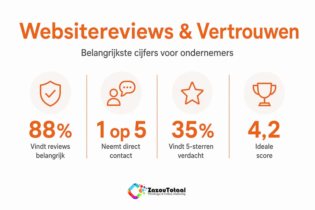 Infographic: belangrijkste cijfers over het vertrouwen in online reviews