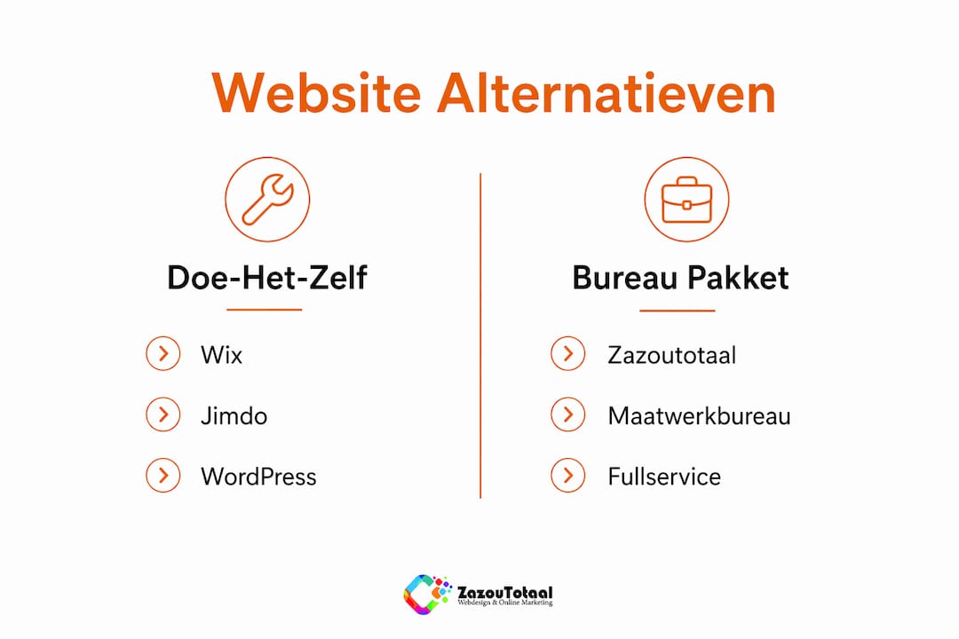 Infographic: een handig overzicht van alternatieve websites voor ondernemers