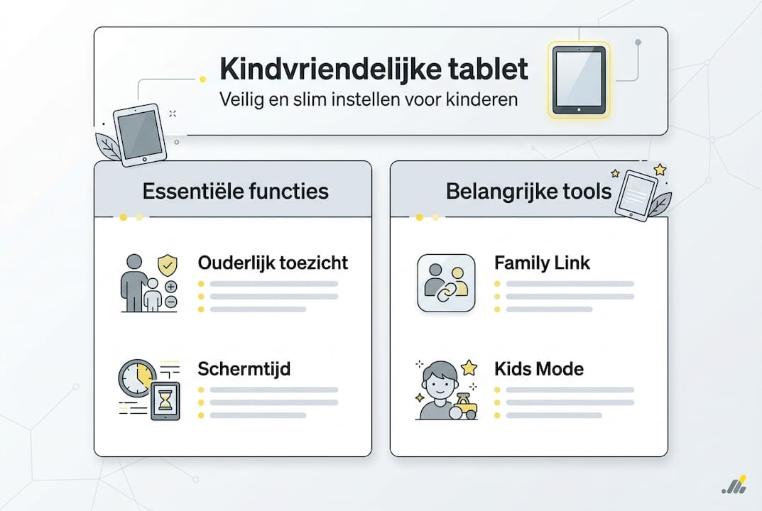 Handige infographic: zo maak je een tablet veilig en geschikt voor kinderen