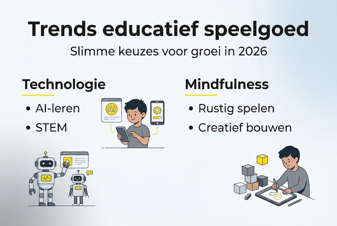 Infographic: de belangrijkste trends in educatief speelgoed voor 2026 op een rij