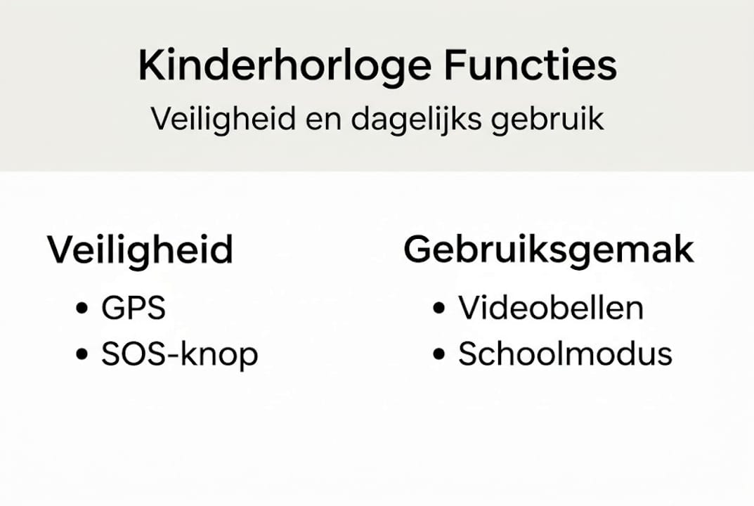 Infographic: De handige functies en voordelen van een kinderhorloge