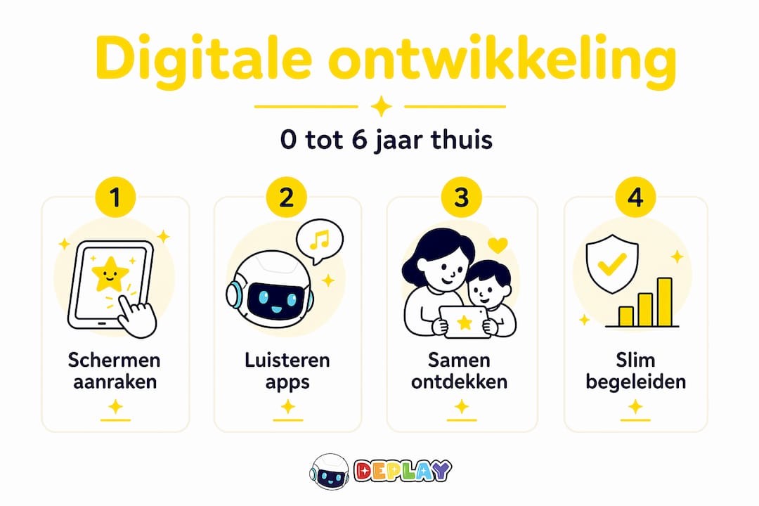 In één oogopslag: de digitale ontwikkeling van jonge kinderen