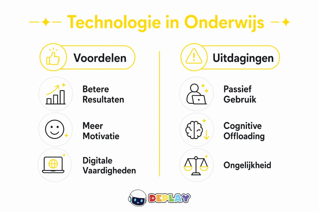 Infographic: de kansen en knelpunten van technologie in het onderwijs op een rij