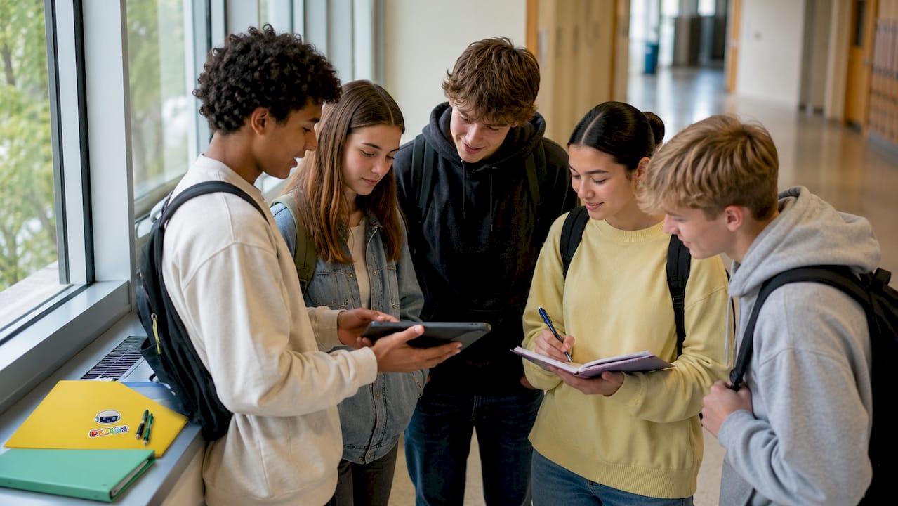 Leerlingen doen actief mee aan een gamificatieproject