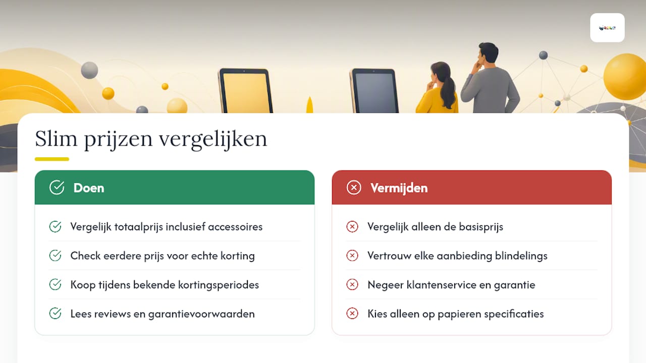 Hoe vergelijk je kindertabletprijzen slim? — overview diagram