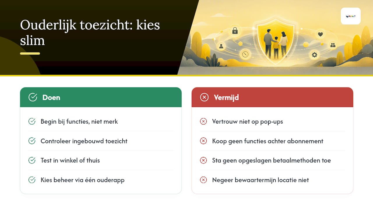 Ouderlijk toezicht app kiezen: welke ingebouwde functies รฉcht tellen โ overview diagram