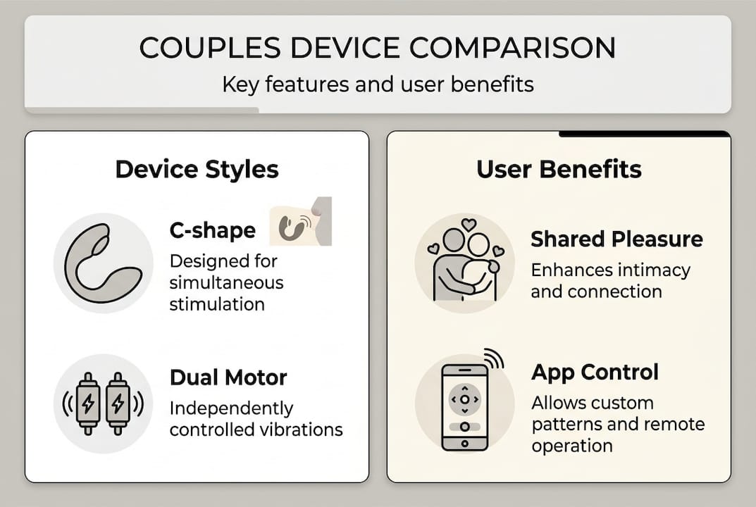 Infographic comparing device types and features