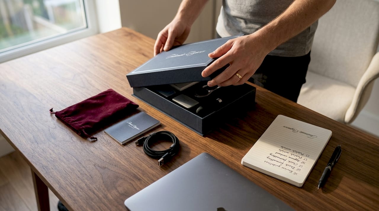 Unboxing premium couples accessory set