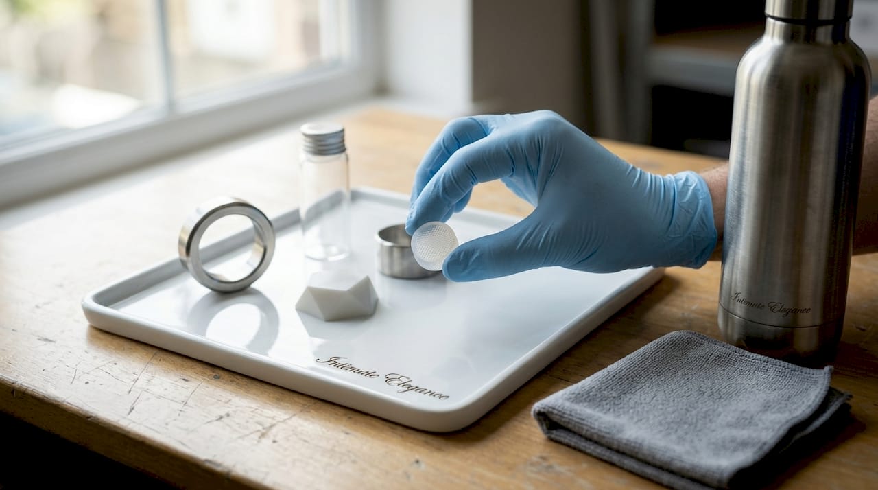 Safe toy material samples on designer’s table