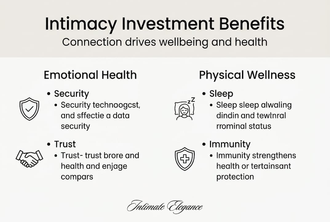 Infographic showing intimacy relationship benefits
