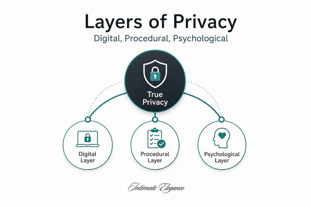 Hierarchy showing three privacy layers in shopping
