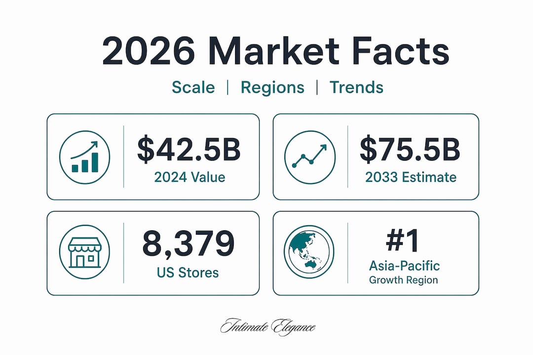Adult product market 2026 key statistics infographic