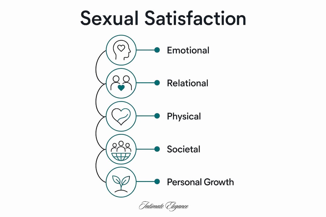 Infographic showing key factors affecting sexual satisfaction