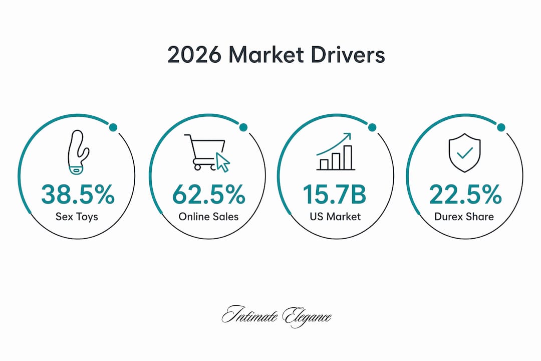 Infographic showing market share and growth statistics