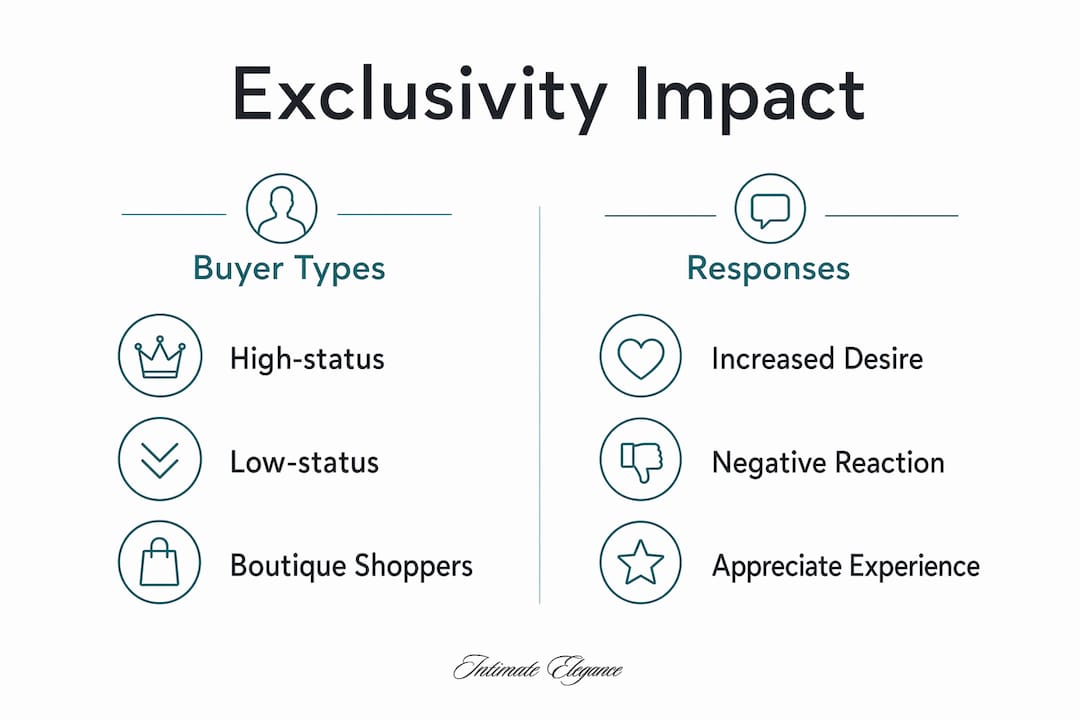 Infographic comparing buyer types and responses to exclusivity