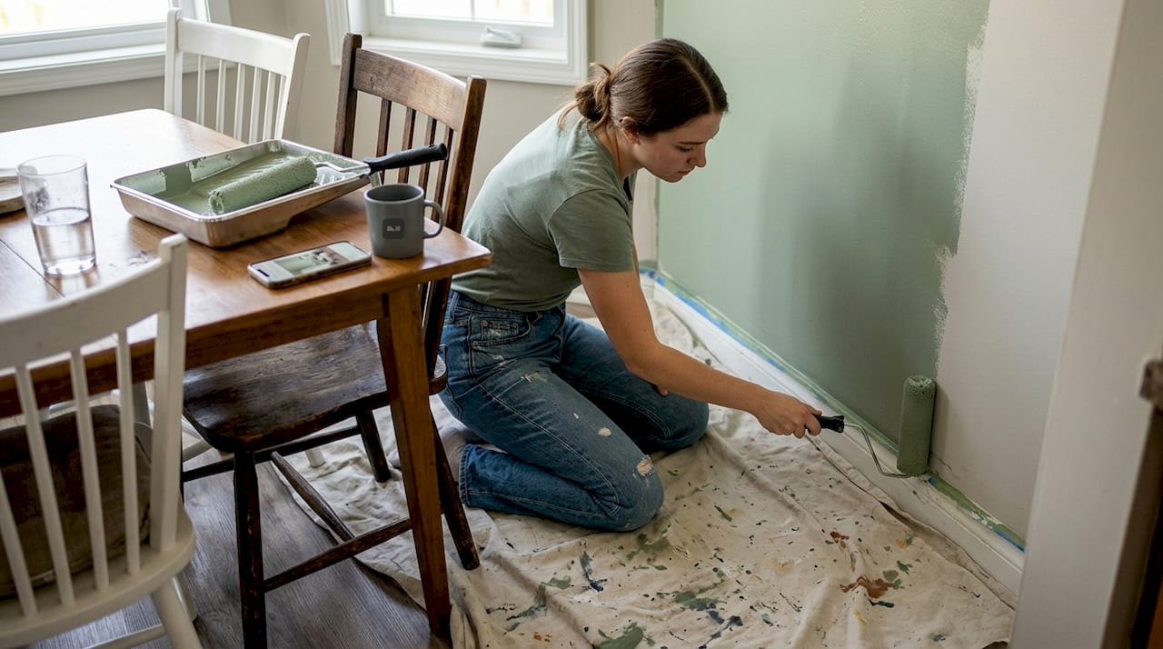 DIY home painting for interior updates