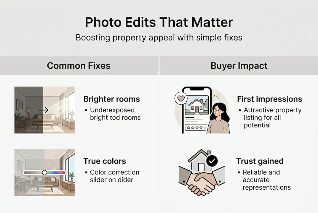 Infographic with key photo edits and effects