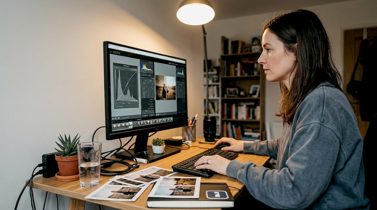 Photo editor using key real estate techniques
