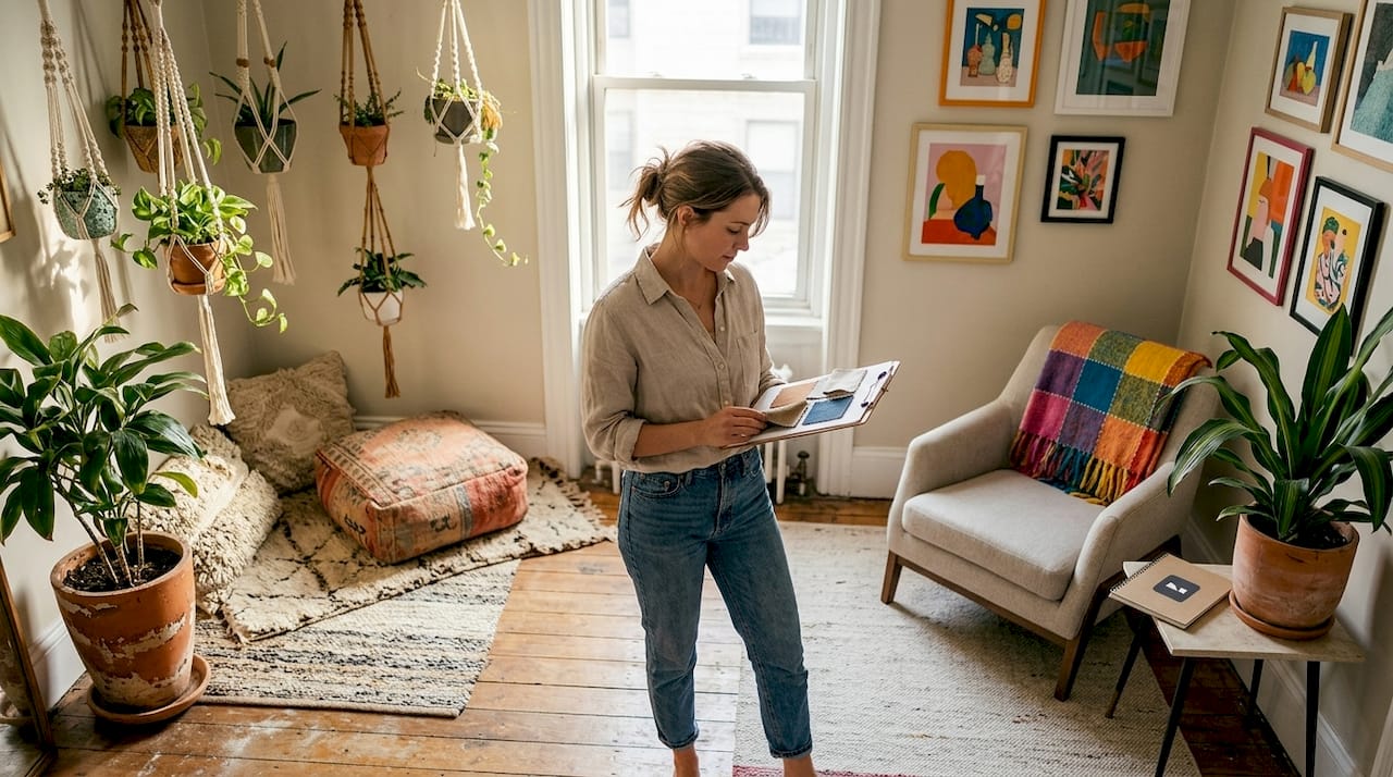 Designer compares Bohemian and Eclectic interiors