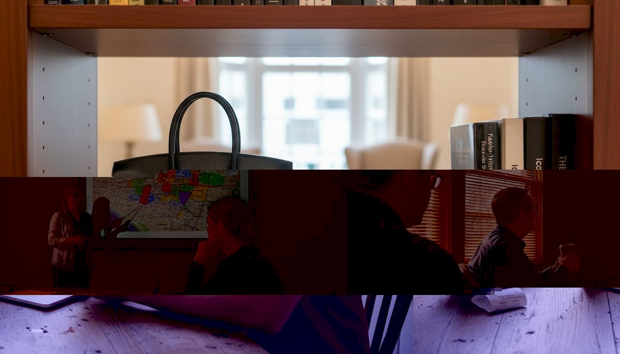 Home office showing batch AI photo workflow