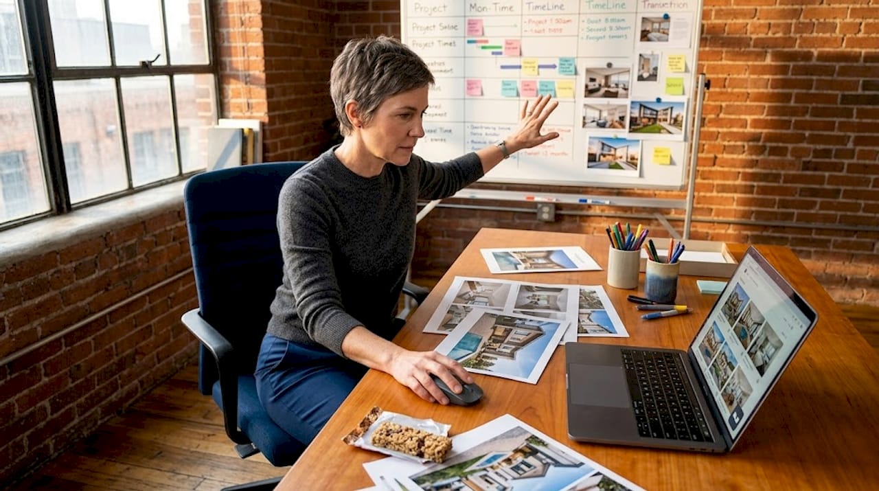 Expert checks batch-edited real estate images
