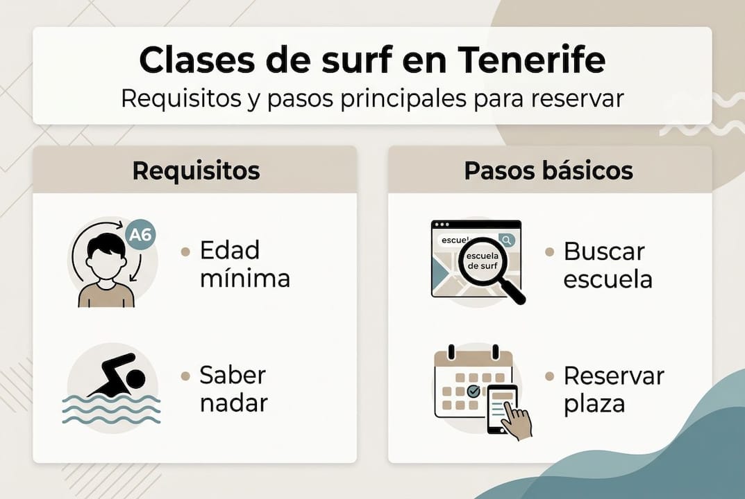 Guía visual: todo lo que necesitas saber para reservar tu clase de surf paso a paso