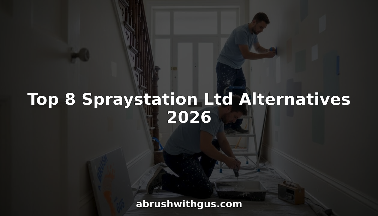 Painter team prepping Victorian home hallway