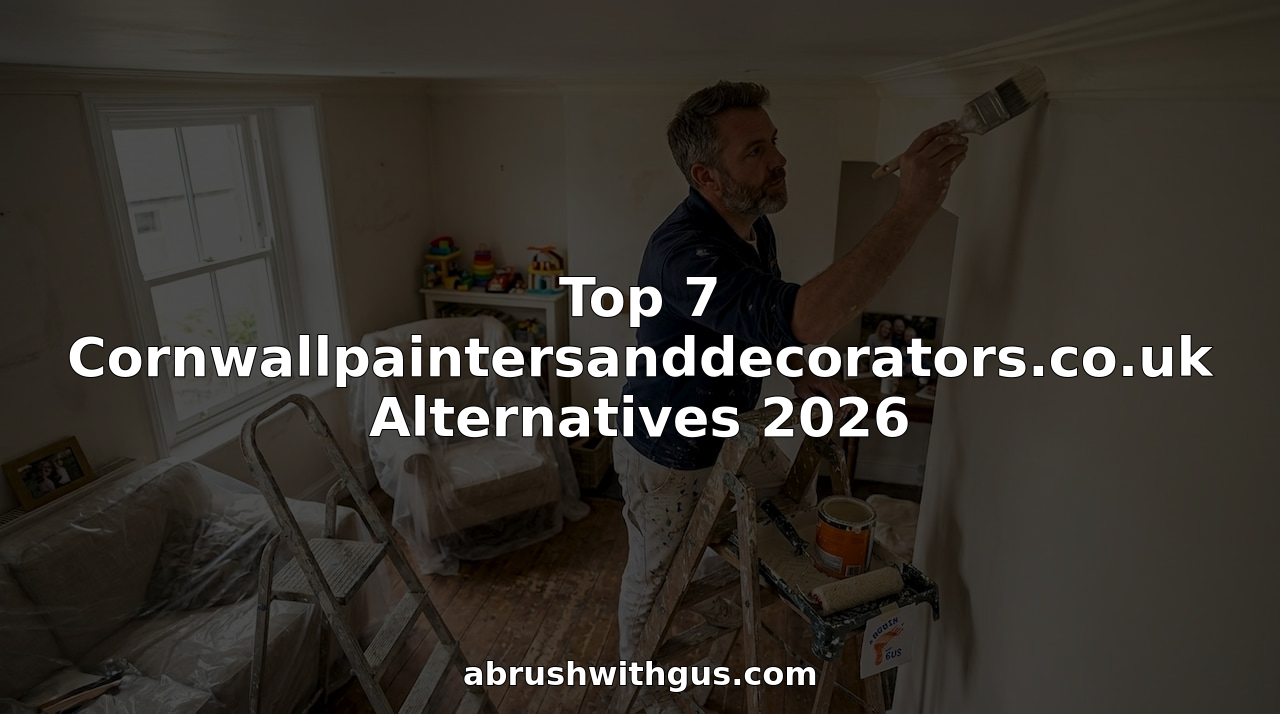 Painter carefully decorating a Cornwall family home