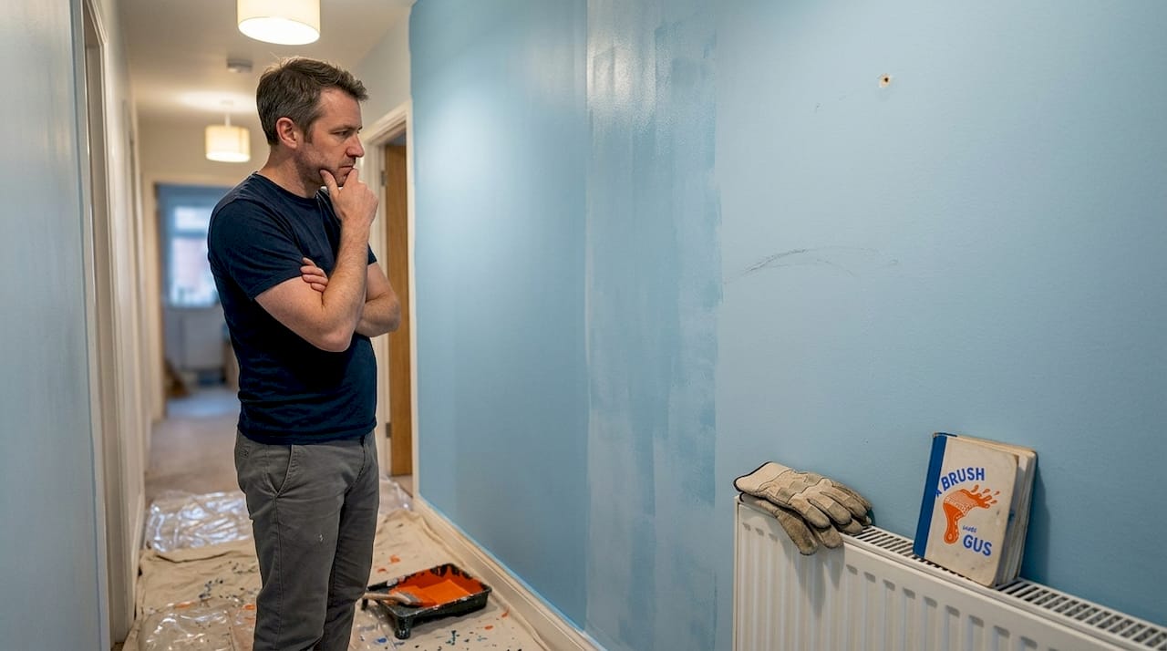 Contrasting pro and amateur paint finishes