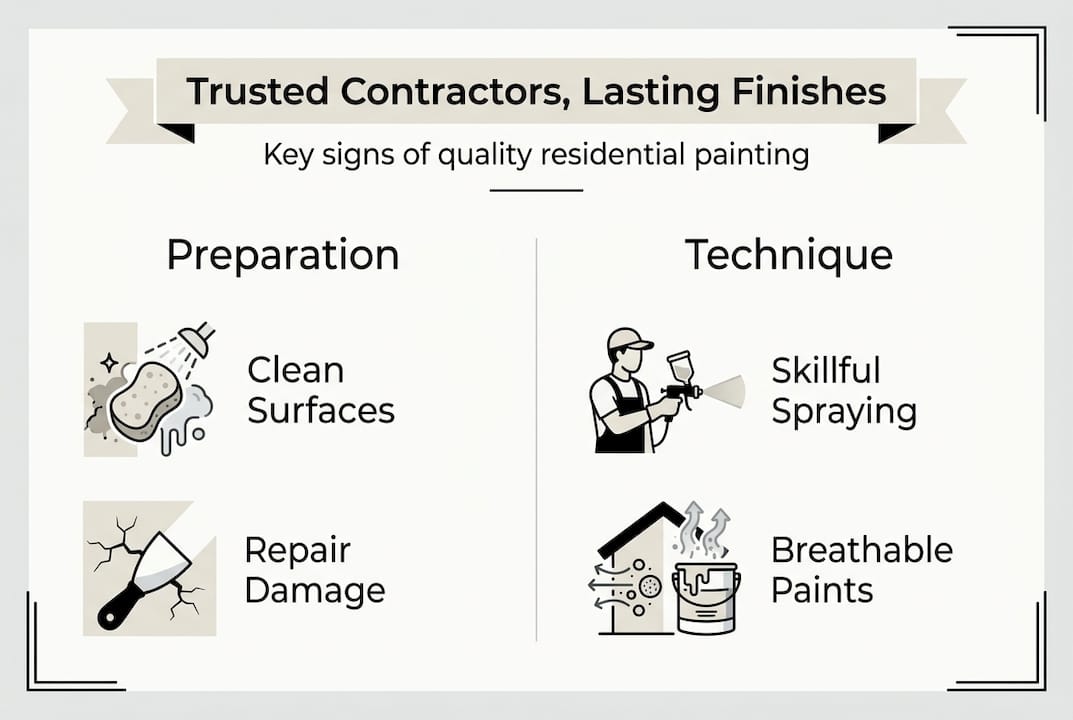 Infographic on trusted contractor painting process