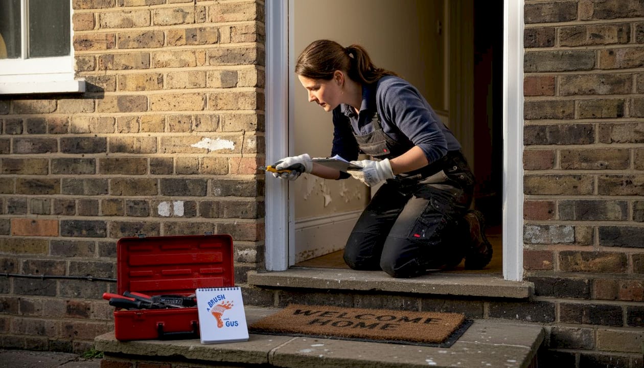 Inspecting exterior and interior wall surfaces
