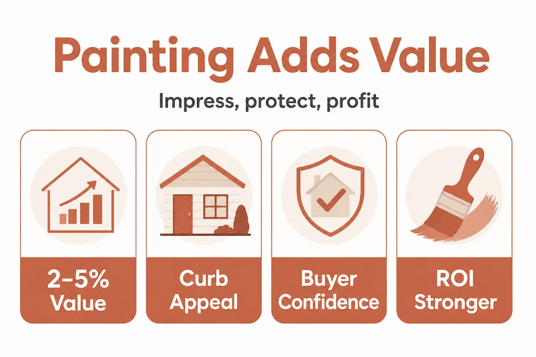 Infographic highlighting painting value statistics
