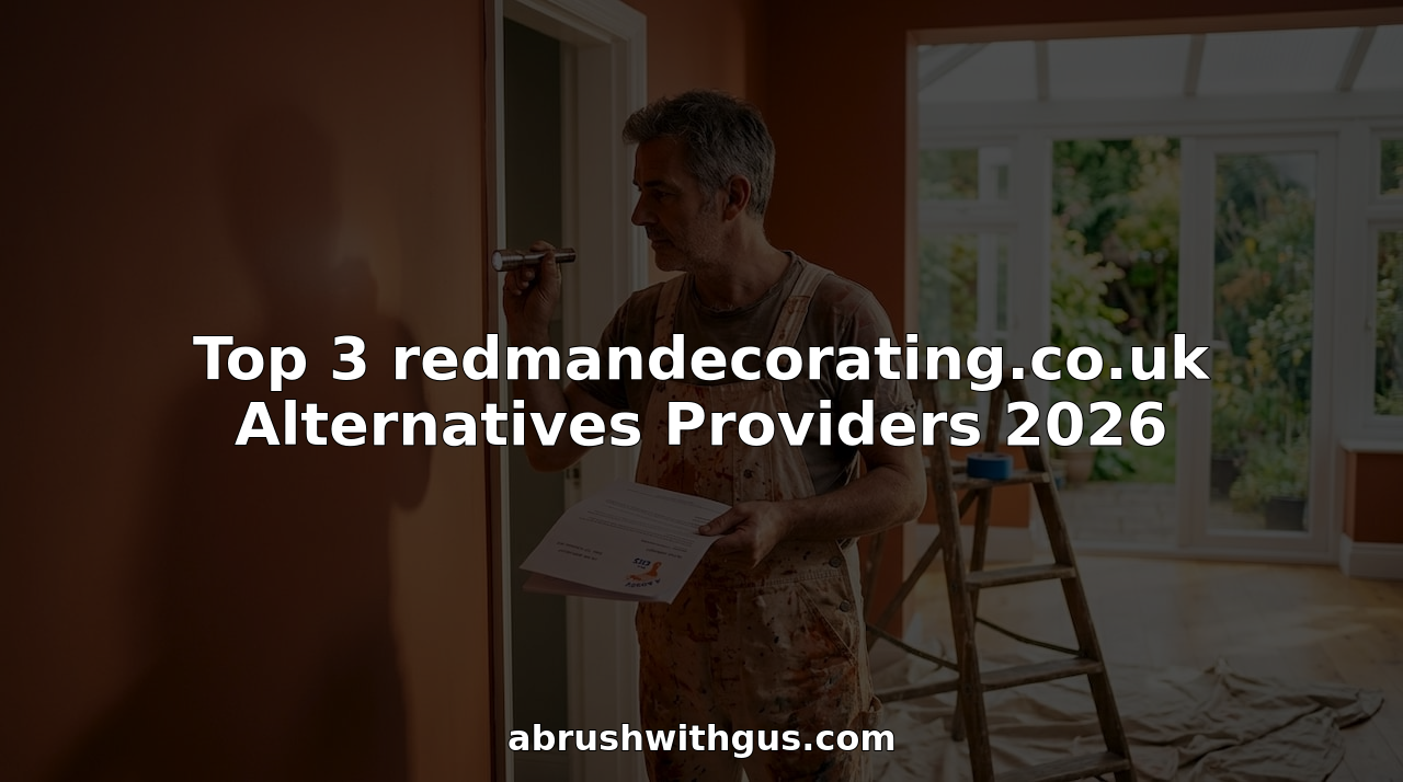 Decorator inspecting freshly painted living room wall