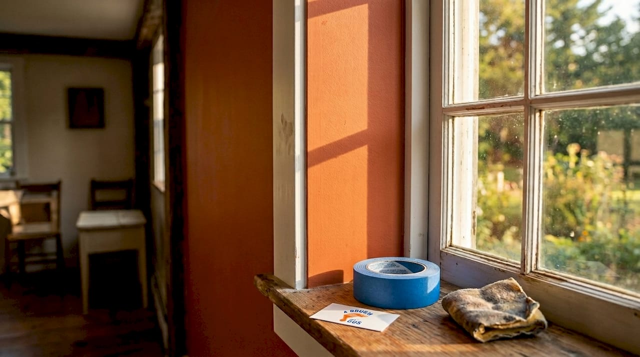 Clean paint edge between wall and trim