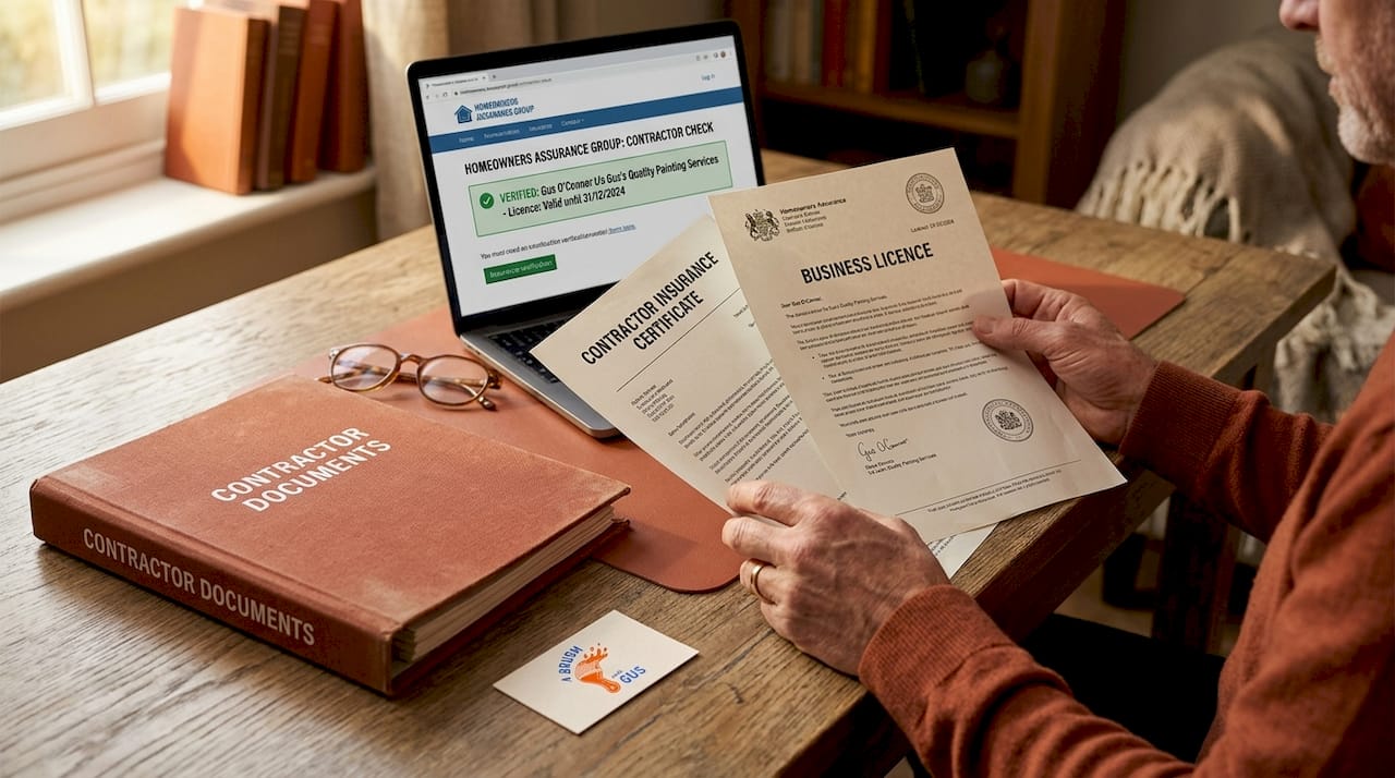 Reviewing contractor insurance and credentials