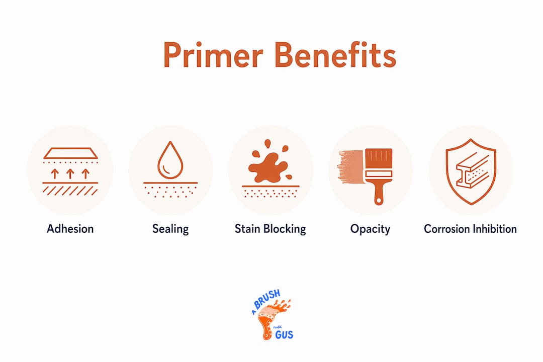 Infographic showing primer benefits hierarchy