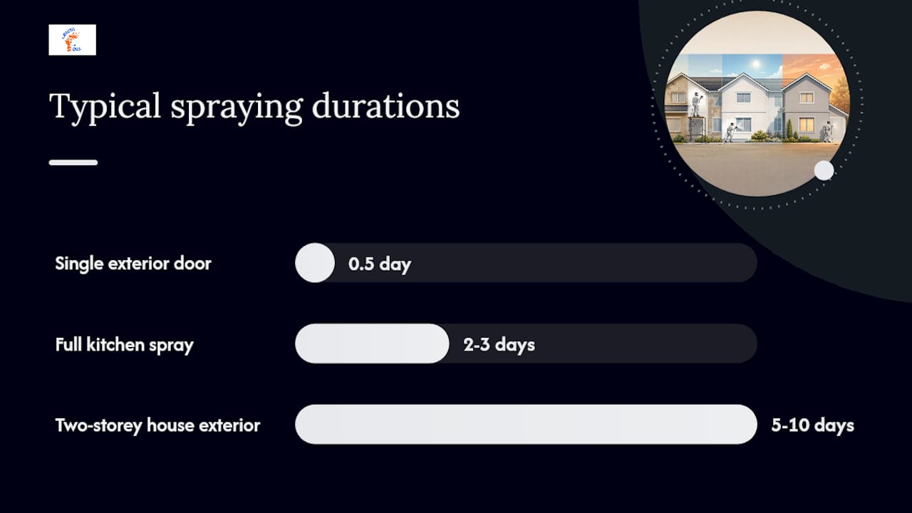 7. What to expect: the typical professional spraying process — overview diagram