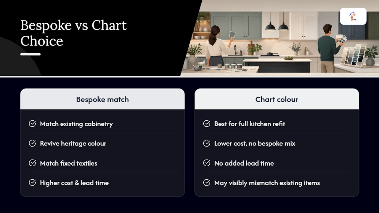 When bespoke matching earns its cost, and when it doesn't — overview diagram