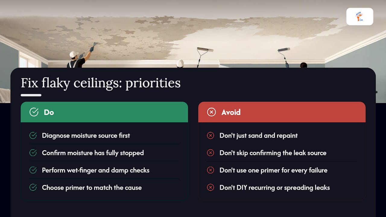 What most guides get wrong about flaky ceilings — overview diagram