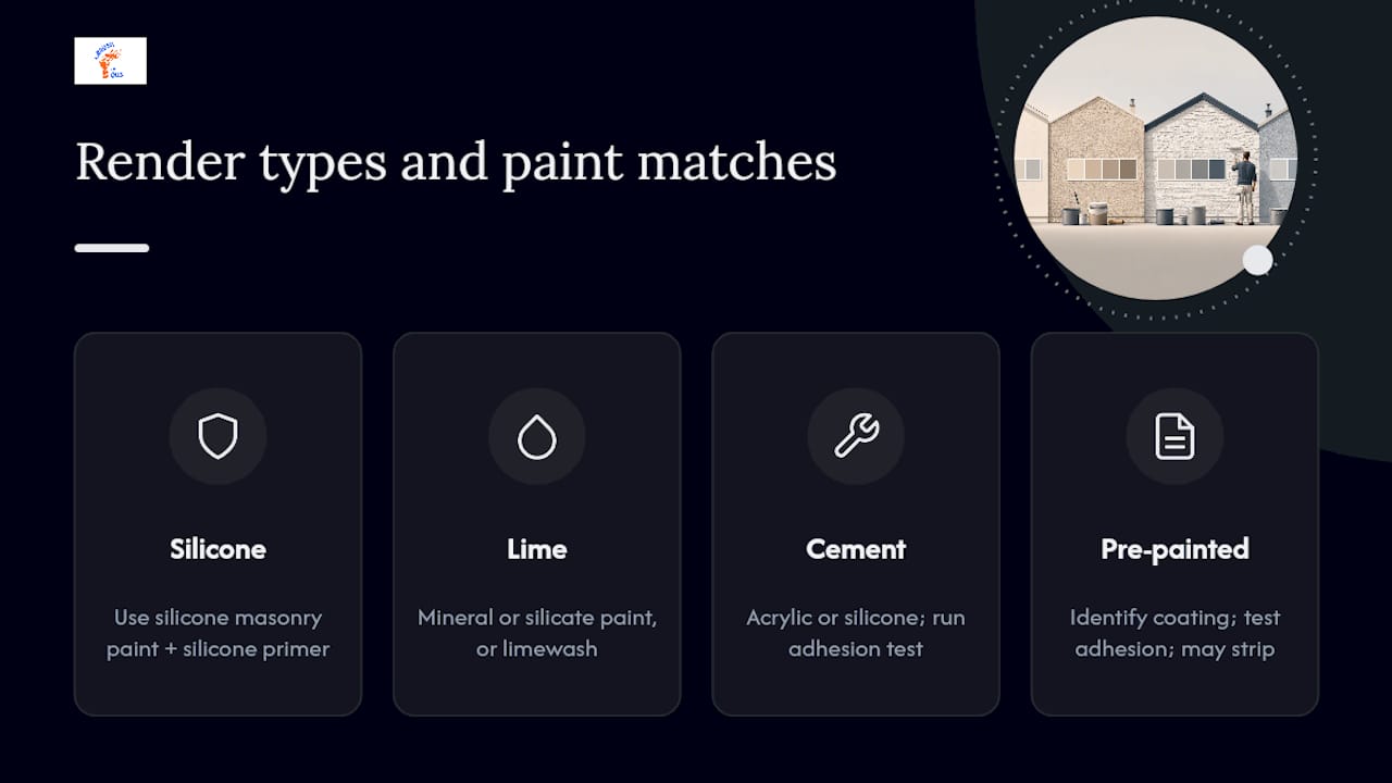 Four render types and compatible paint approaches