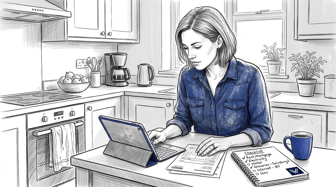 Woman reviewing tax records for landlord compliance